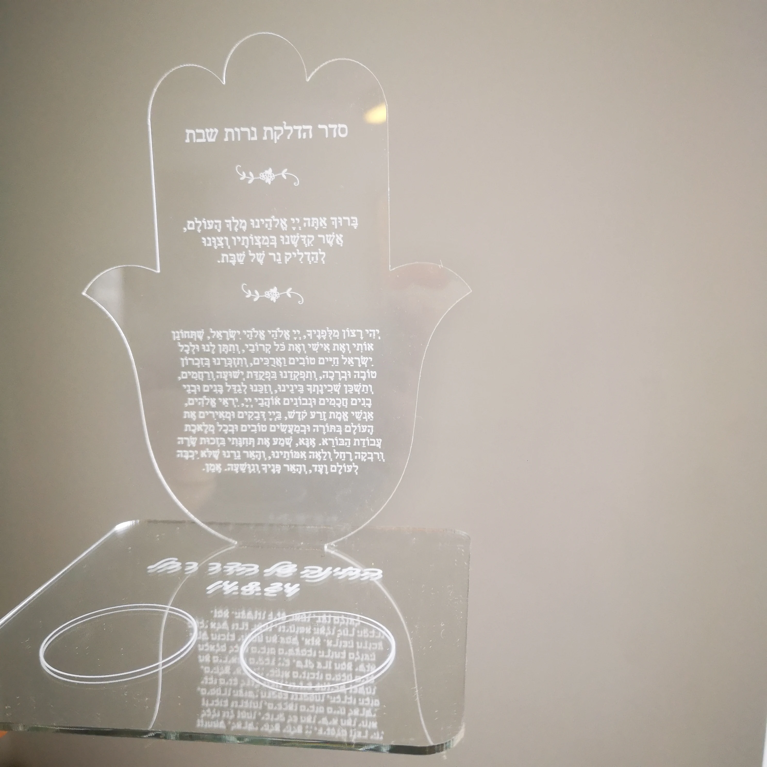 10 шт. сувенирные карты с подсвечником из акрила