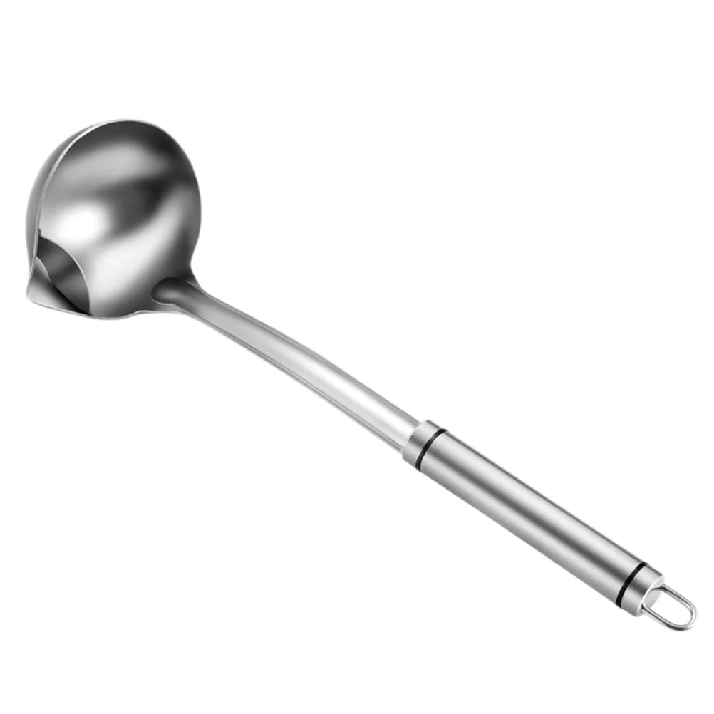 

Metal Ladle Soup Spoon Hotpot Tablespoon Kitchen Colander Stainless Steel Gadget
