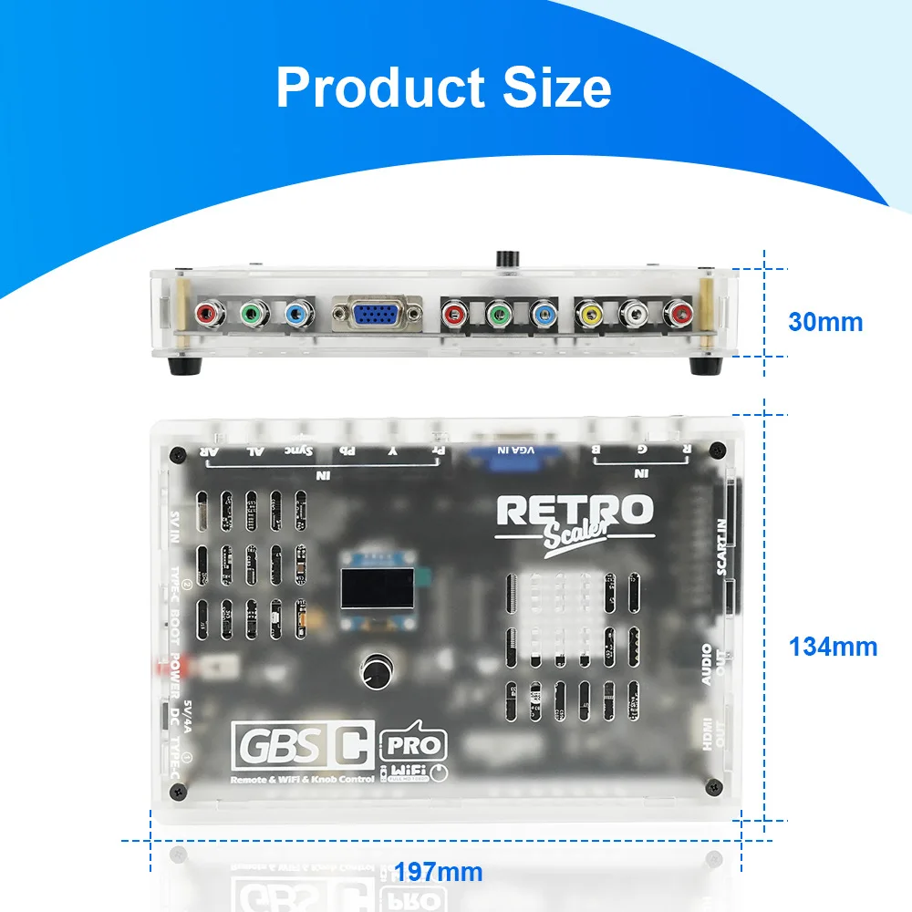 Фото Адаптер для ретро-игр GBSC Pro GBS Control Scart RGBS YPbPr VGA Composite(AV) SV на HDMI ®   Видеоконвертер для ретро-игровых приставок №5