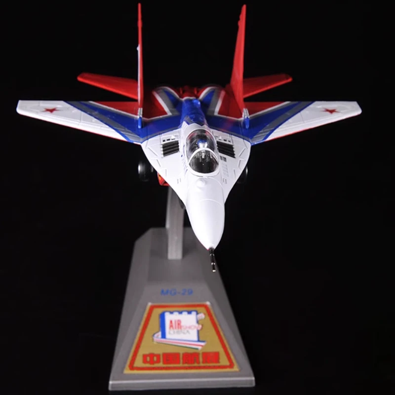 Литой под давлением масштаб 1:72 MIG-29 производительный самолет Airshow Fighter военная
