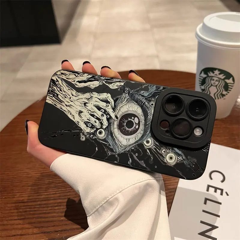 Силиконовый чехол Ins The Eye of Cthulhu для iPhone 16 15 14 13 12 11 X XR Xs SE2 SE 8 7 Plus Pro Max Mini