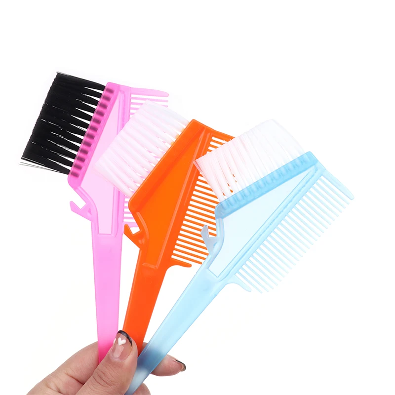 

Pro Salon Tools Plastic Hair Dye Coloring Brushes Comb Barber Salon Tint Hairdressing Styling Tools Hair Color Combs With Brush