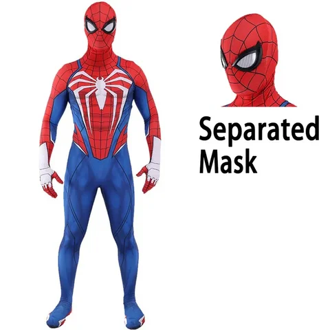 Черный костюм для косплея Человека-паука PS5, расширенный костюм супергероя из спандекса с 3D принтом, костюм на Хэллоуин для мальчиков