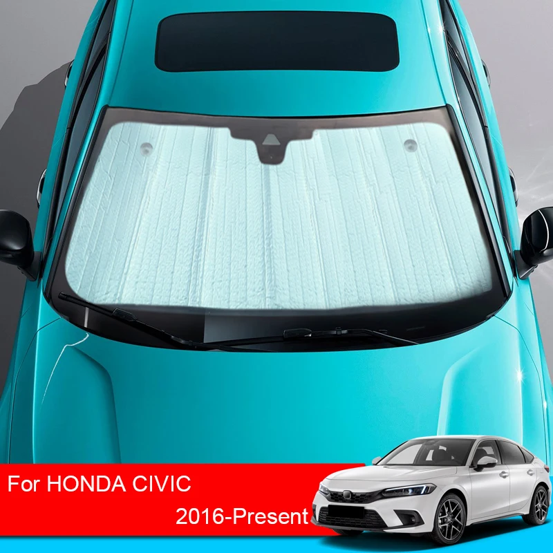 

Для Honda CIVIC 2016-2025 автомобильный солнцезащитный козырек покрытие с УФ-защитой оконный занавес солнцезащитный козырек лобовое стекло автомобильные аксессуары