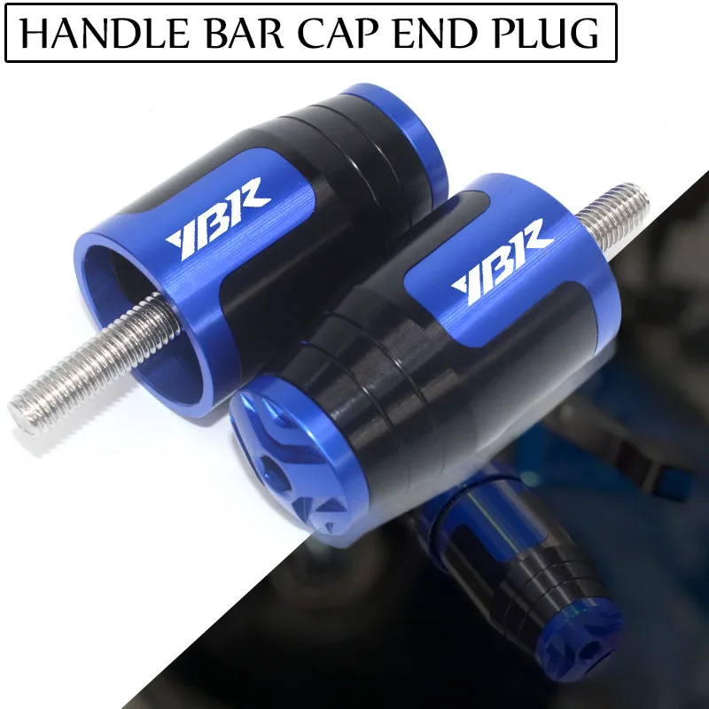 

Motorcycle Handlebar Grips End Handle Bar Cap End Plug For Yamaha YBR125 YBR250 YBR 125 250 All years