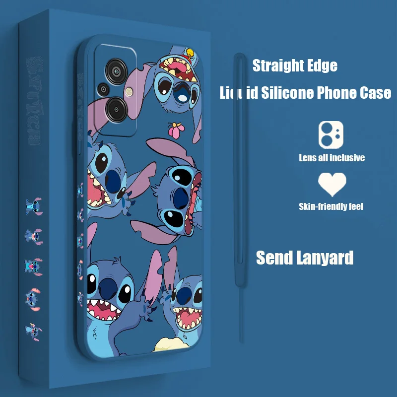 

Stitch The Baby Disney For Xiaomi Redmi A2 A1 12C 11A 10C 10X 9AT 9A 9C 8A 7A 6A Plus Pro Liquid Left Rope Phone Case