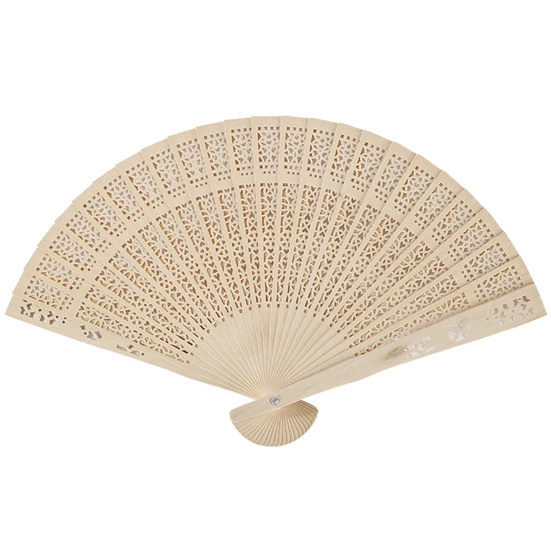 

Folding Hollow Bamboo Wooden Fan Chinese Style Carved Hand-held Decorative Fan Wedding Party Home Crafts Decoration Gifts