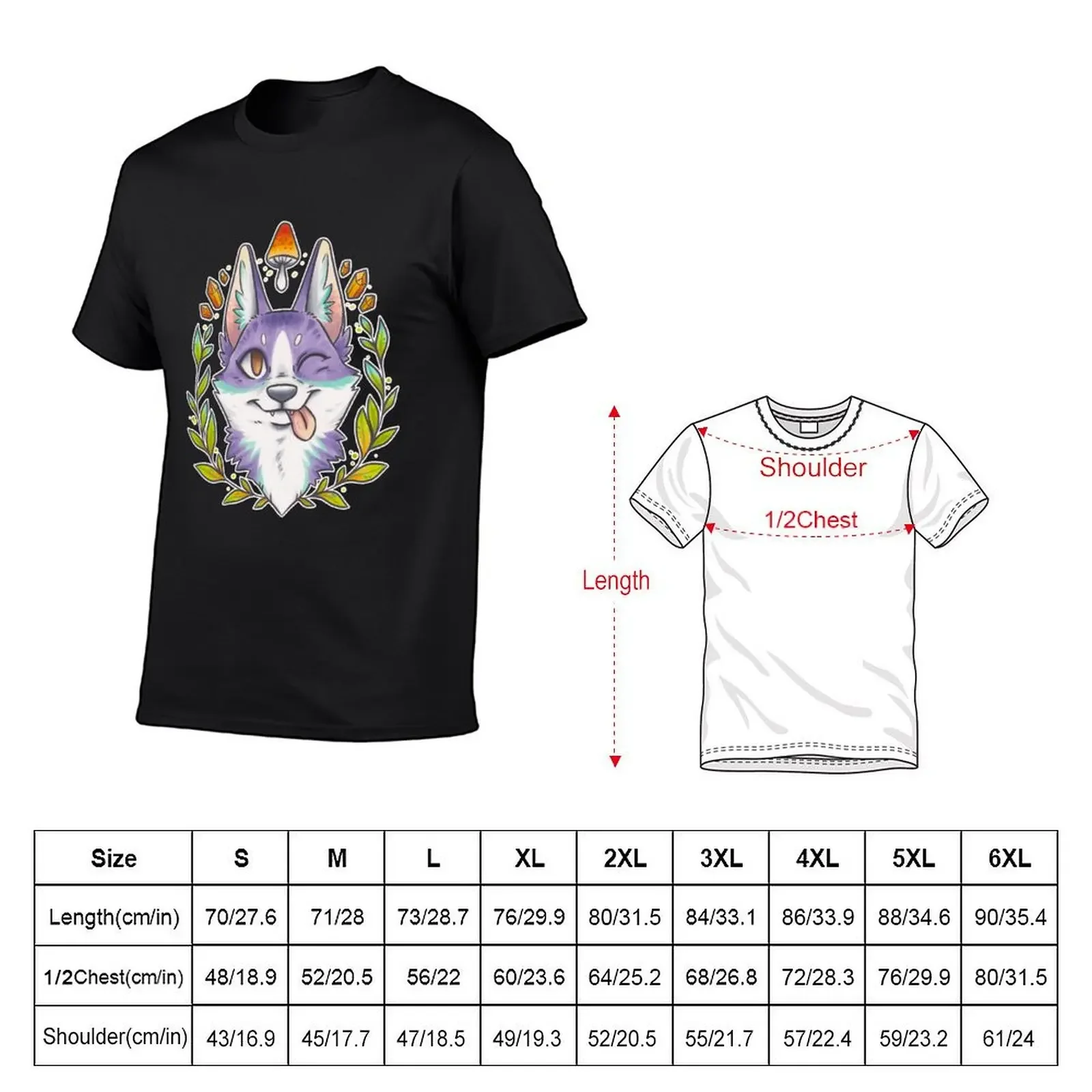 Happy Crystal Doggo T-Shirt sweat korean fashion plus sizes aesthetic clothes clothing for men