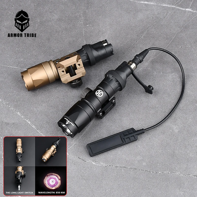 WADSN M300 M300A IR Tactical Flashlight Surefir Near Infrared 850nm20mm Picatinny Rail Night Vision Instrument Light Accessories