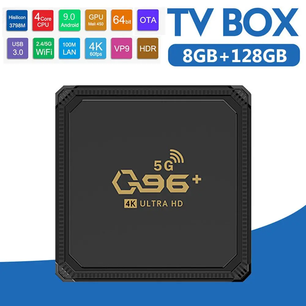 Приставка Смарт-ТВ Hisilicon Hi3798M 8 + 128 ГБ Android 2 4 ядра 1080 ГГц |