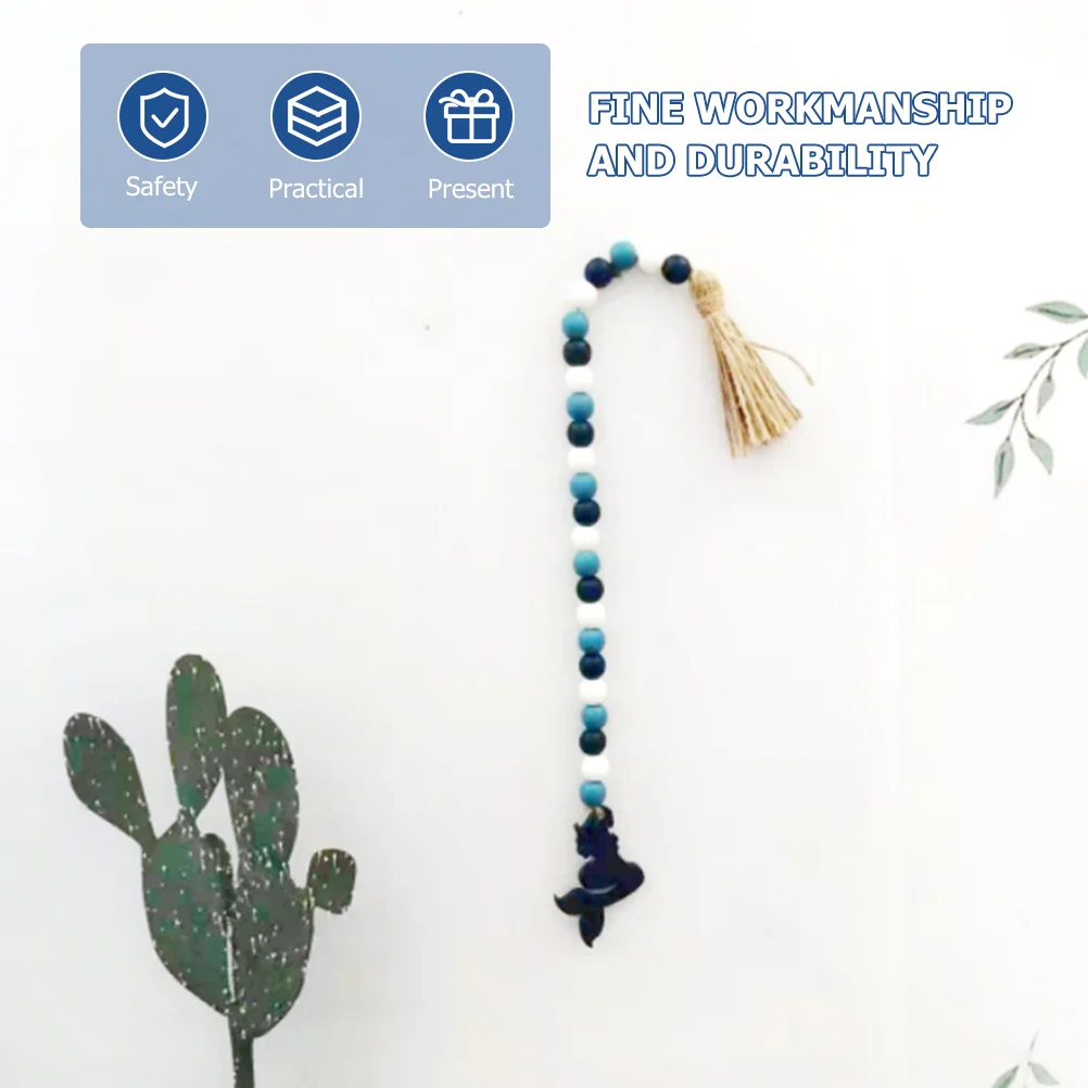 Декор морских бусин гирлянда с кисточками деревянная кухня фермерский дом висит