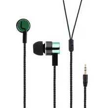 5 Colors 3.5mm Wired Earphones Sports Running Headset Noise Isolating Stereo 1.1M In-Ear Media Playe