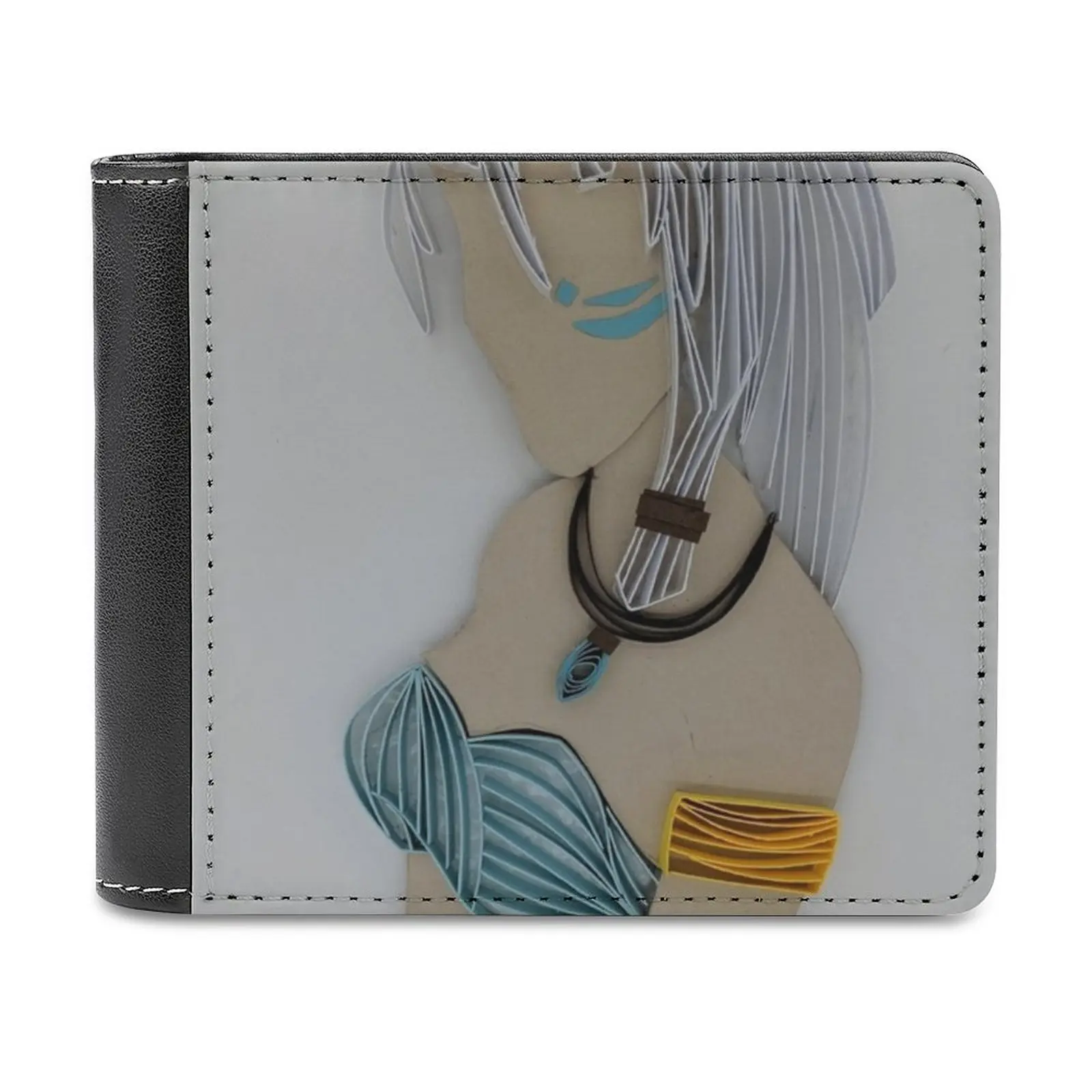 

Atlantis Princess Leather Wallets Men Wallet Credit Business Card Holders High Quality Wallet Quilling Quilled Art Paper Paper