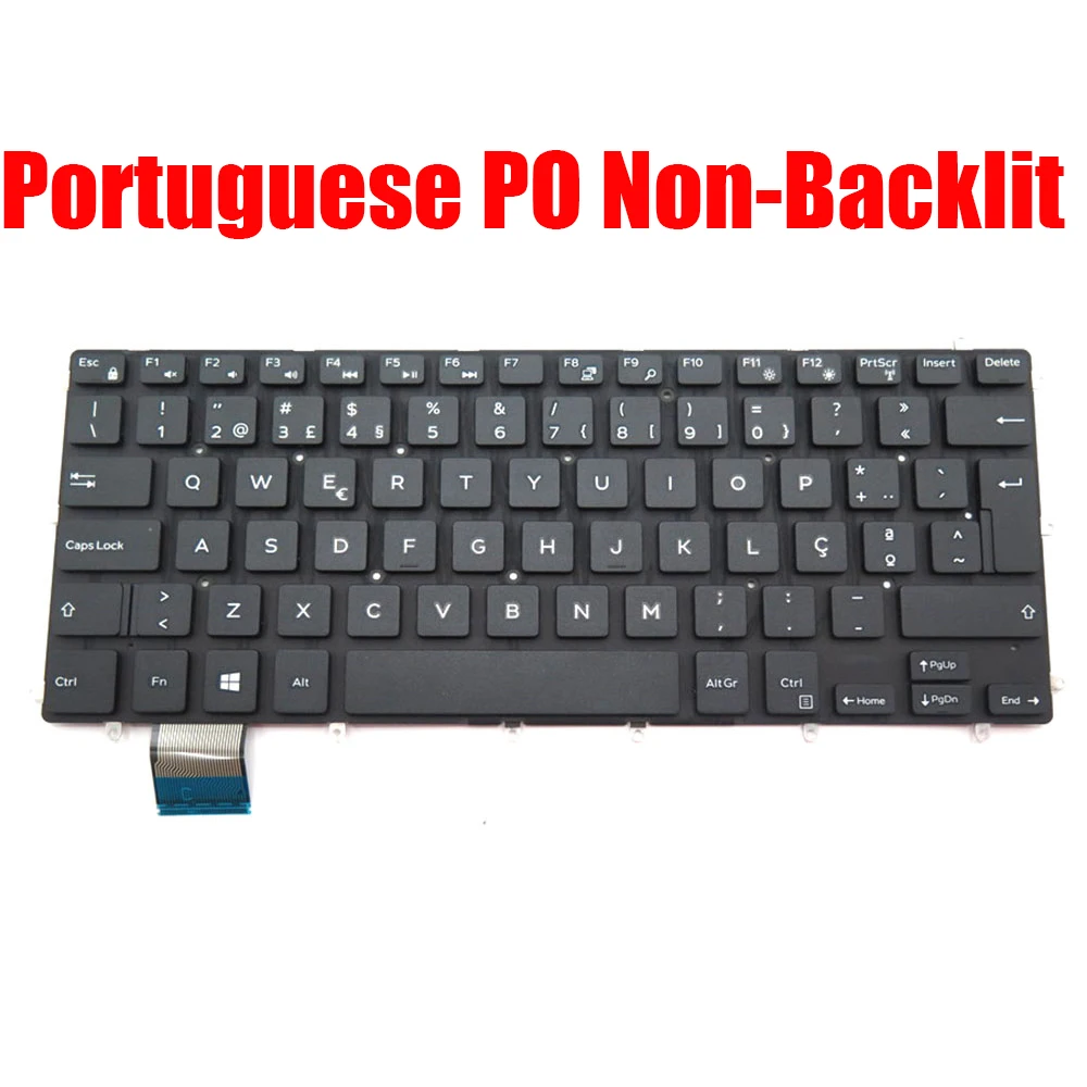 

Portuguese PO Keyboard For DELL For Inspiron 3480 3481 3482 3490 3493 5370 7370 7380 7460 7466 7467 7472 7560 7570 7572 7580 New