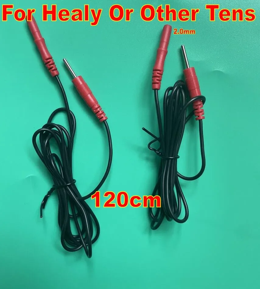 Фото 10 шт. (5 пар) кабелей-проводников для электродов HEALY EAR CLIP, соединительные кабели, провода, шнуры, браслеты, клейкие электроды, аксессуары №1