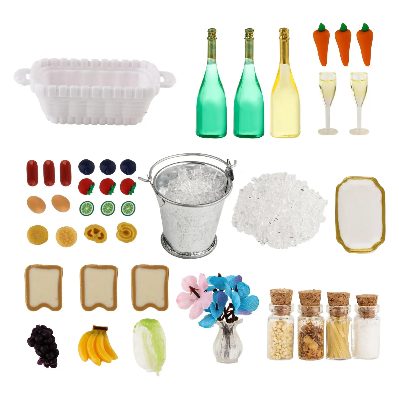 

1:12 Scale Dollhouse Champagne Doll Drink Bottles for Events Dinner Parties