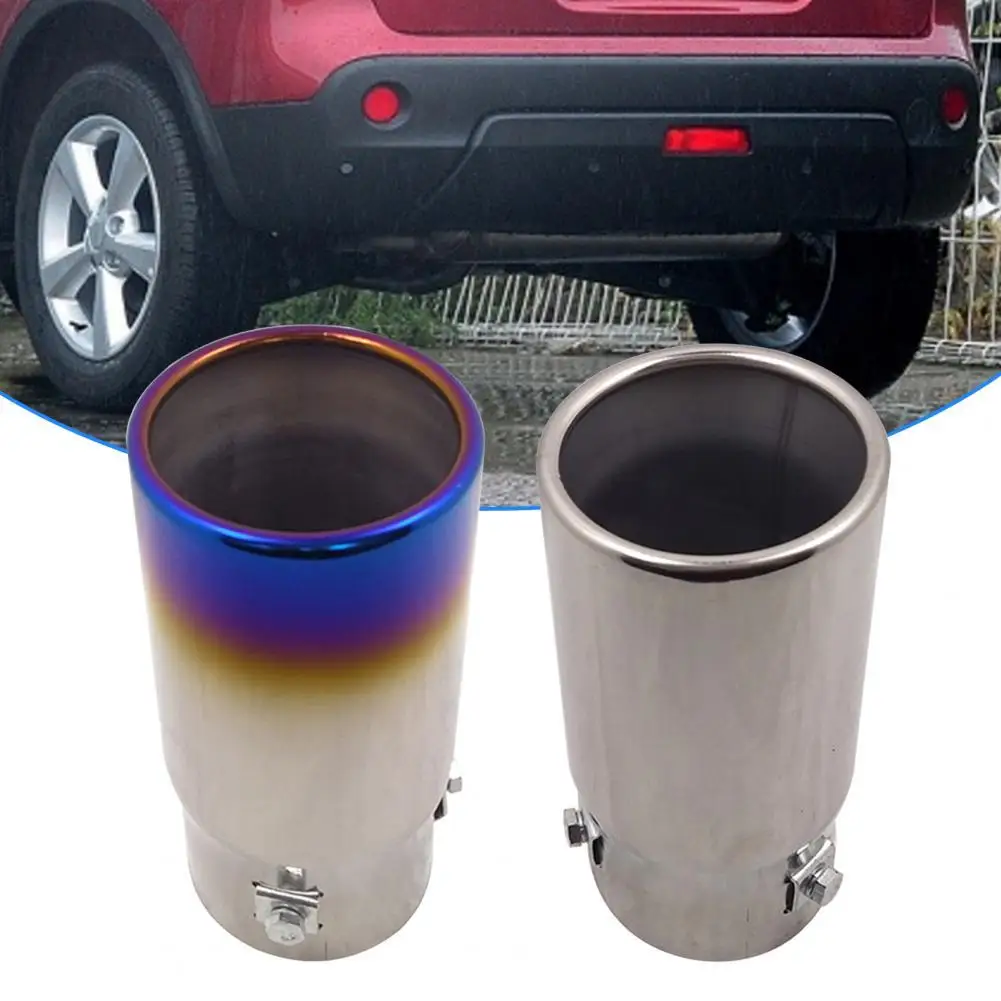 

6026 Car Exhaust pipe Muffler Anti-rust Modification Stainless Steel 6.8cm Diameter Sturdy Tail Throat Muffler for Haima S5