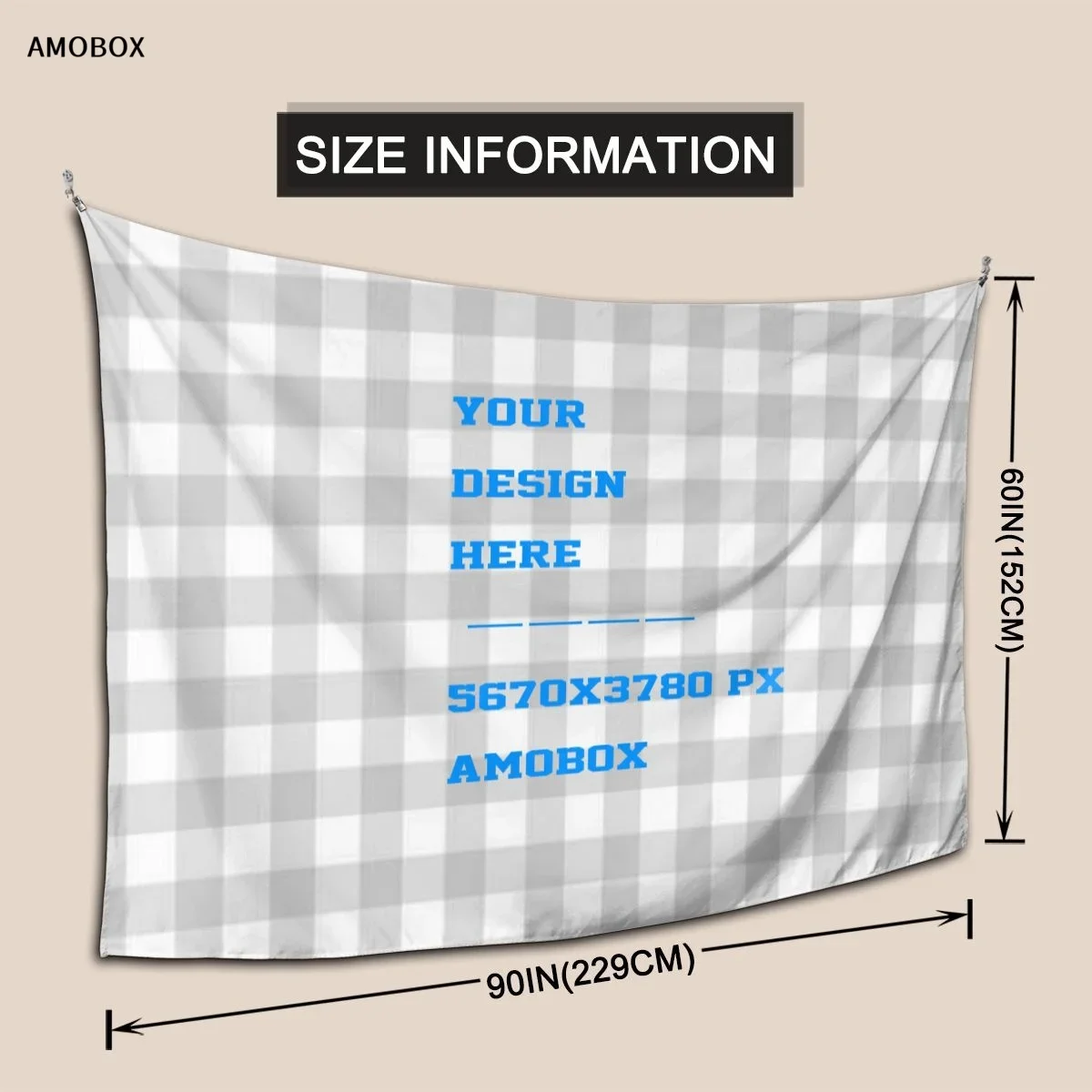AMOBOX-Настраиваемый фоновый гобелен доступно украшение для дома в помещении и на