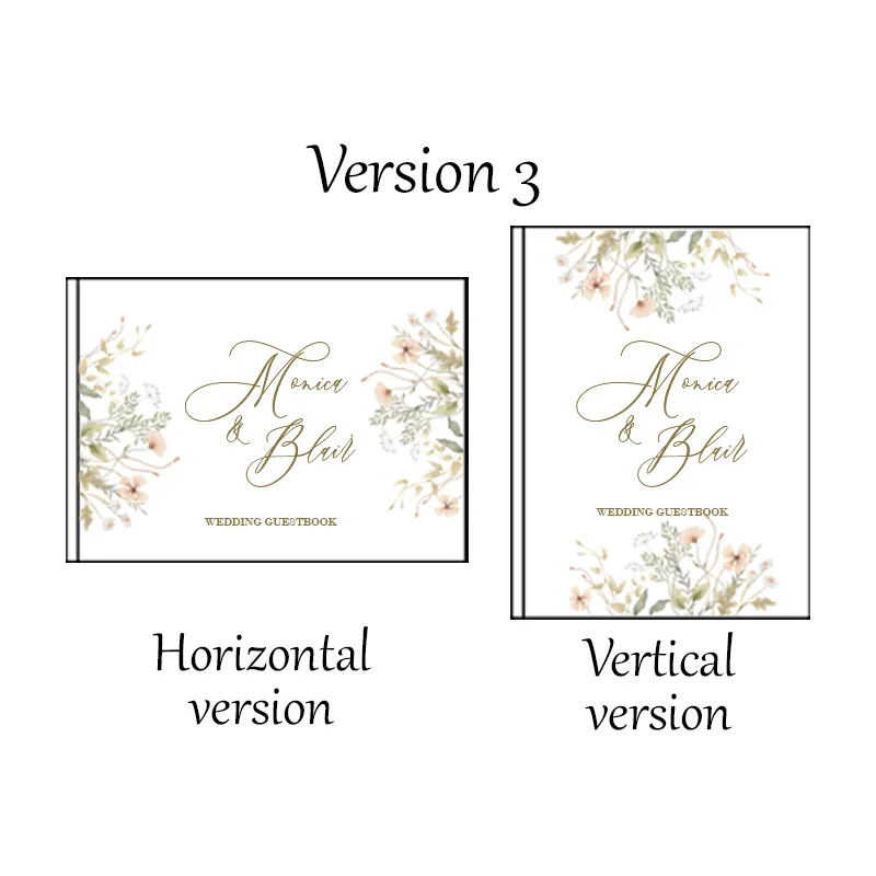 Персонализированная гостевая книга для свадьбы