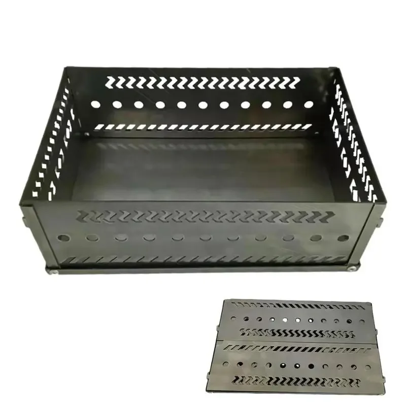 

Steel Charcoal Basket Detachable Charcoal Holders For Grills Rust-Proof Stove Accessories For Home And Tents Heating