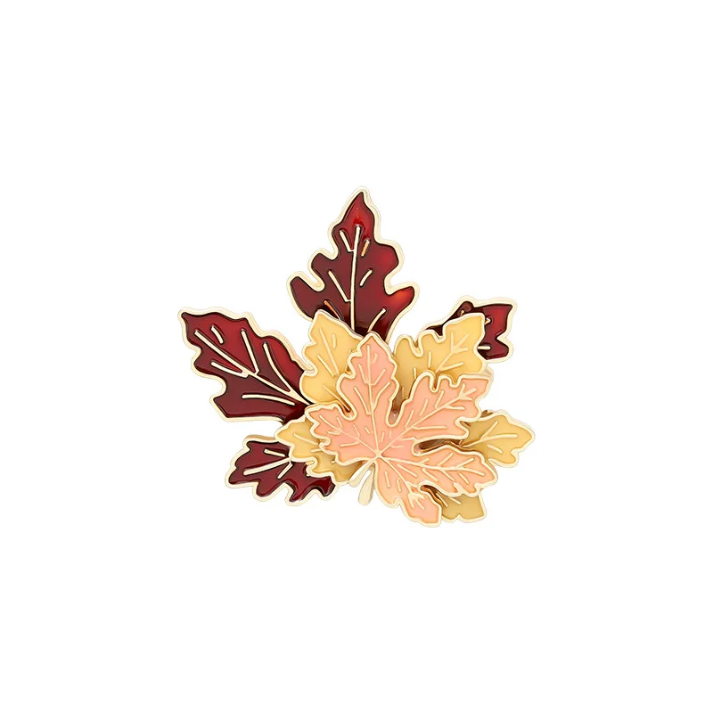 

Vintage Maple Leaf Pins Accessories Clothing Backpack Alloy Brooch Enamel Lapel Pins Badge Wholesale