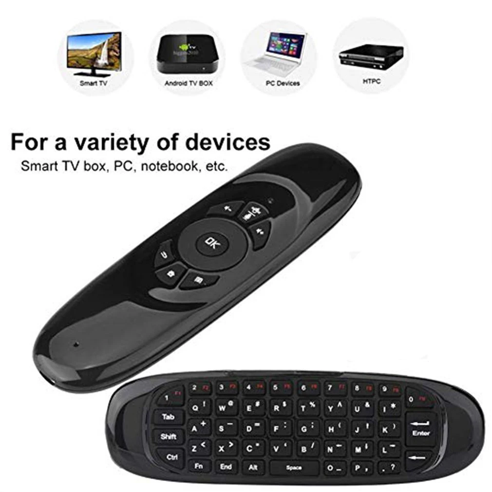 

Мини-клавиатура C120 Беспроводная с гироскопом и пультом ДУ