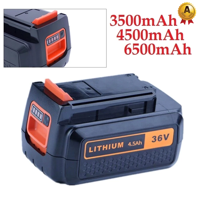 Литий-ионная аккумуляторная батарея для инструментов Black & Decker, 36 В/40 В, 3500/4500/6500 мАч, LST220, BL2036, LST400, LST300, LBXR36