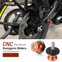 motorcycle swingarm spools slider stand screws slider protector 390 adventure accessories motorbike 390 adv adventure 2020 2021