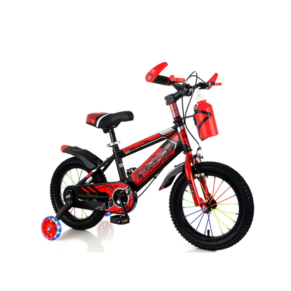 

12/14 Inches Bike Thickened Tire With Kettle Backseat Flash Auxiliary Wheel Storage Basket Lifting Seat Bicycle