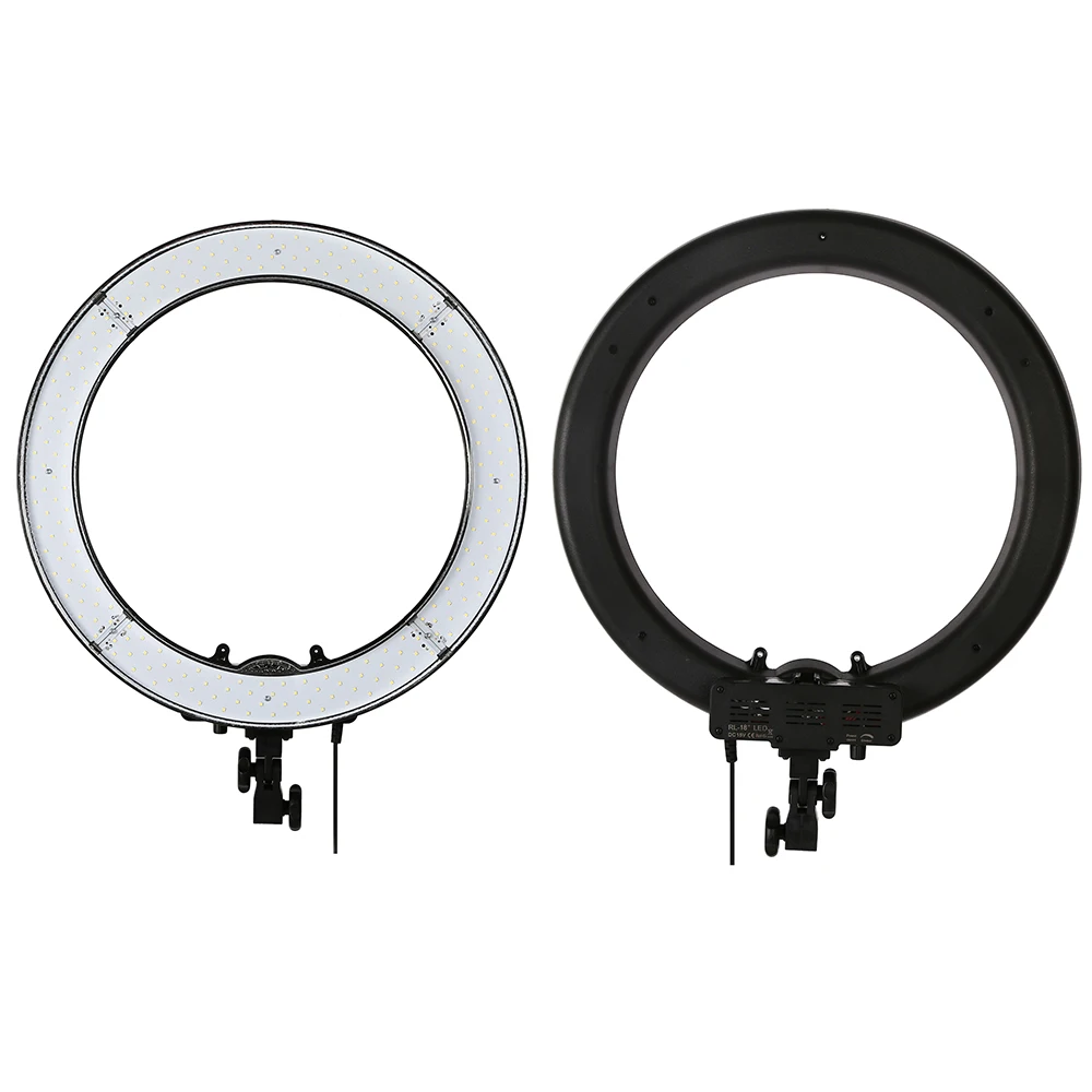 

18" 240 pcs LED Selfie standing Ring light bulb Dimmable Studio lights circular with tripod For Broadcast Makeup Camera Video