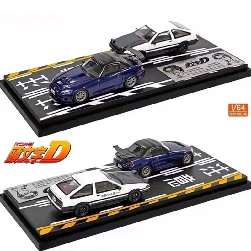 

Anime Club 1:64 AE86 Initial D Tofu Shop S2000 Set Simulation Alloy Car Model