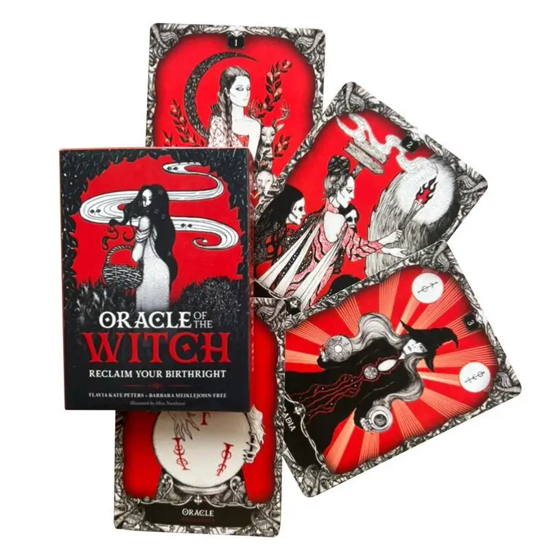 

Divination Oracle Of The Witch Cards English Version Tarot Party Supplies For Boys Girls Table Board Game Friends Gatherings