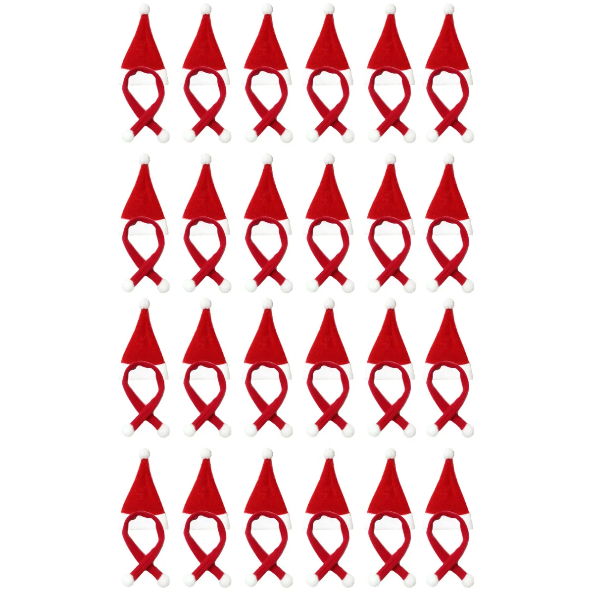 

Christmas Mini Scarfhats Hat Bottle Santasmall Kit Decorating Cover Snowman Petcrafts Silverwareholders Miniature Sweater Party