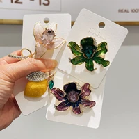 flower corsage brooches women high grade suit accessories green purple pink yellow chic ol lady girls sweet clothes ornament
