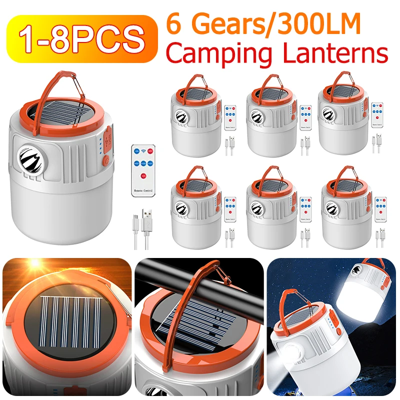 

Походные светодиодсветодиодный фонари V65 на солнечной батарее с зарядкой от USB, 800 лм