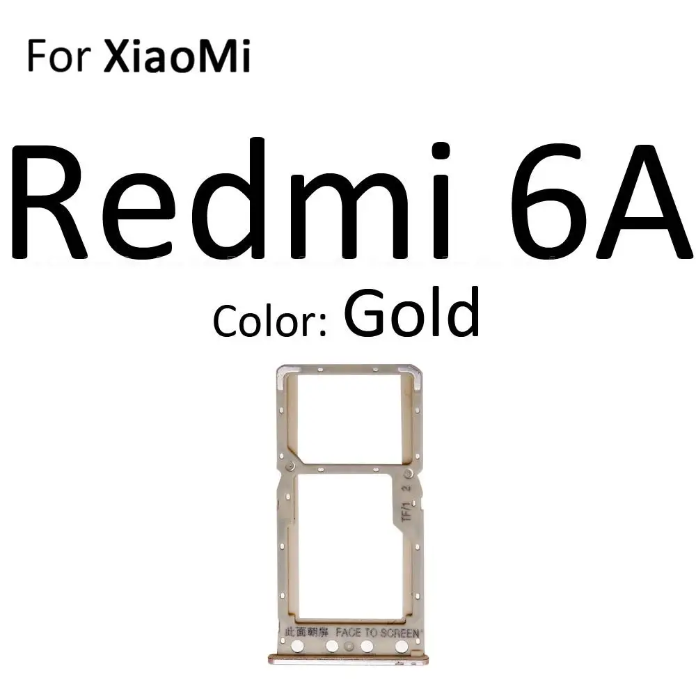 Фото Для XiaoMi Redmi S2 7A 6A Sim-карты лоток держатель адаптер Micro SD считыватель Разъем Слот Запасные части №5