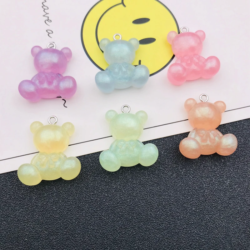 

10 шт., лидер продаж, кавайные блестящие подвески из смолы в виде сердца и пяти звезд для брелоков, сережек, скрапбукинга, изготовления своими ...