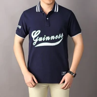 2022new mens polo shirt combed cotton short sleeve high end three dimensional embroidery casual fashion red navy blue polo tops