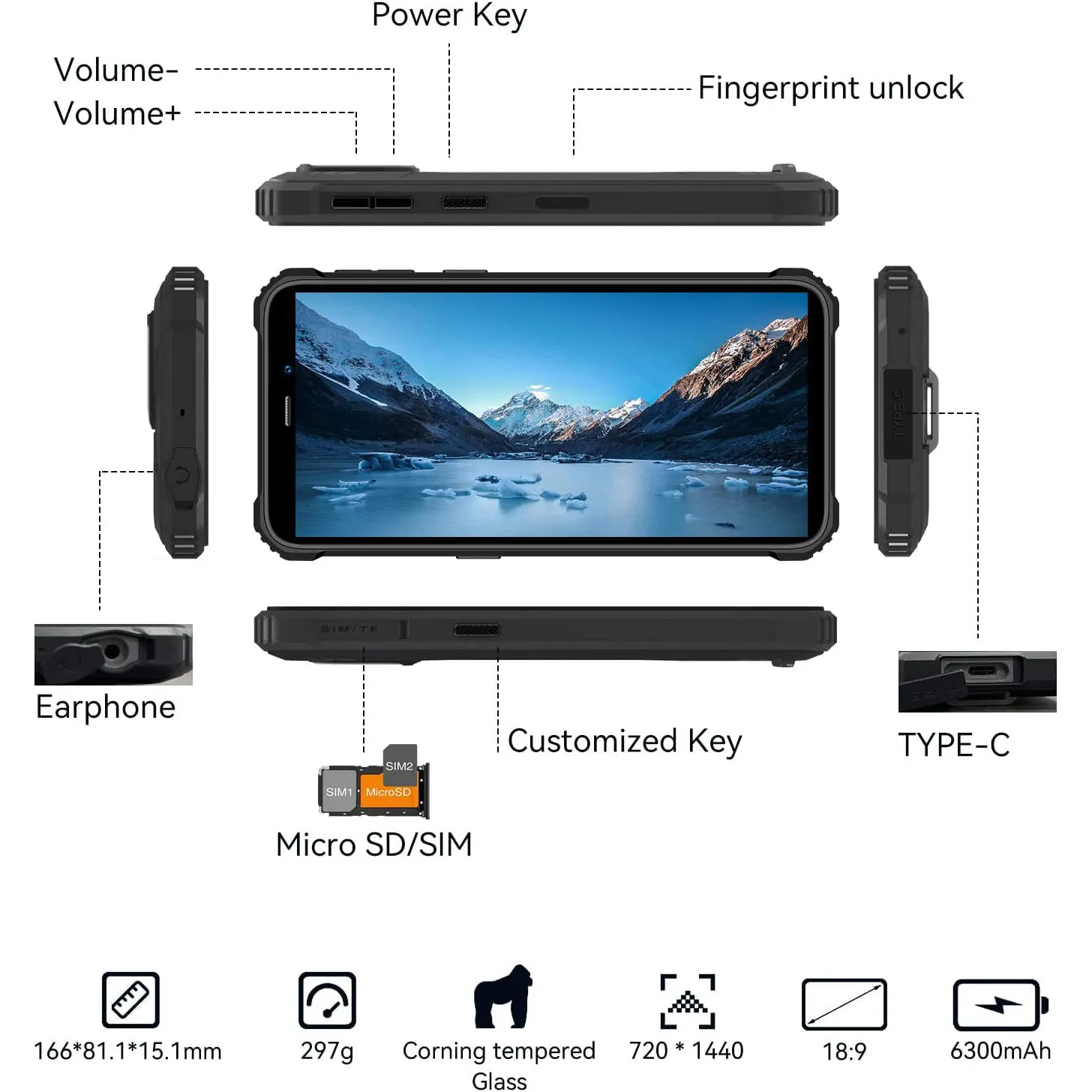 Oukitel Rugged Smartphone 5.93