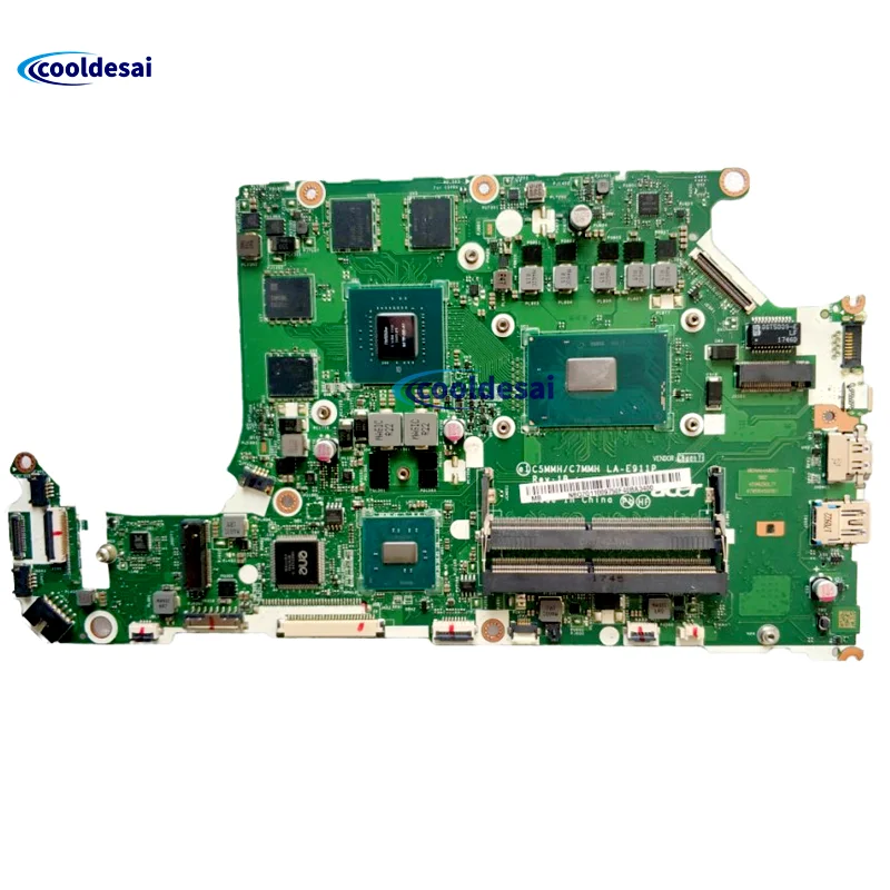 

For ACER Aspire A715-71G A515-51 Laptop Motherboard I5-7300HQ I7-7700HQ GTX1050 CPU C5MMH/C7MMH LA-E911P NBQ2B11004 Mainboard