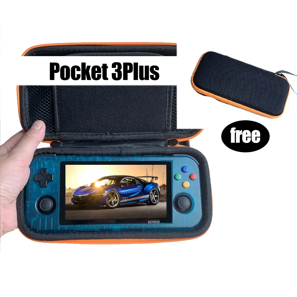 

Retroid Pocket 3 Plus 4G+128G With 4500mAh 4.7" Touchscreen Android 11 Touch Screen 3.5 Retro Handheld Gaming Console