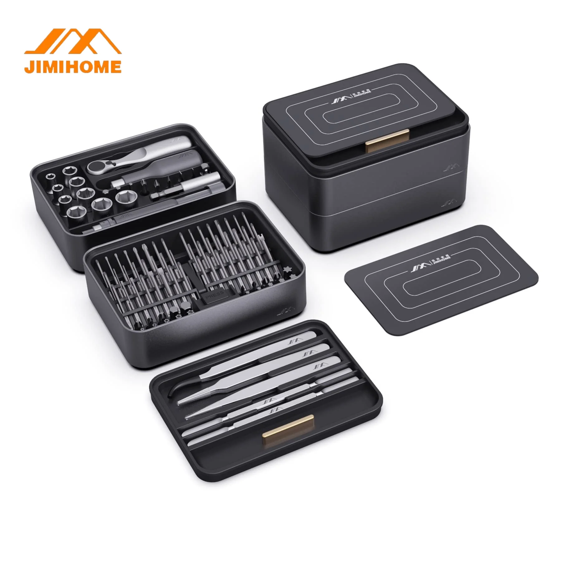 JIMIHOME Набор прецизионных отверток с храповым механизмом и пинцетом набор