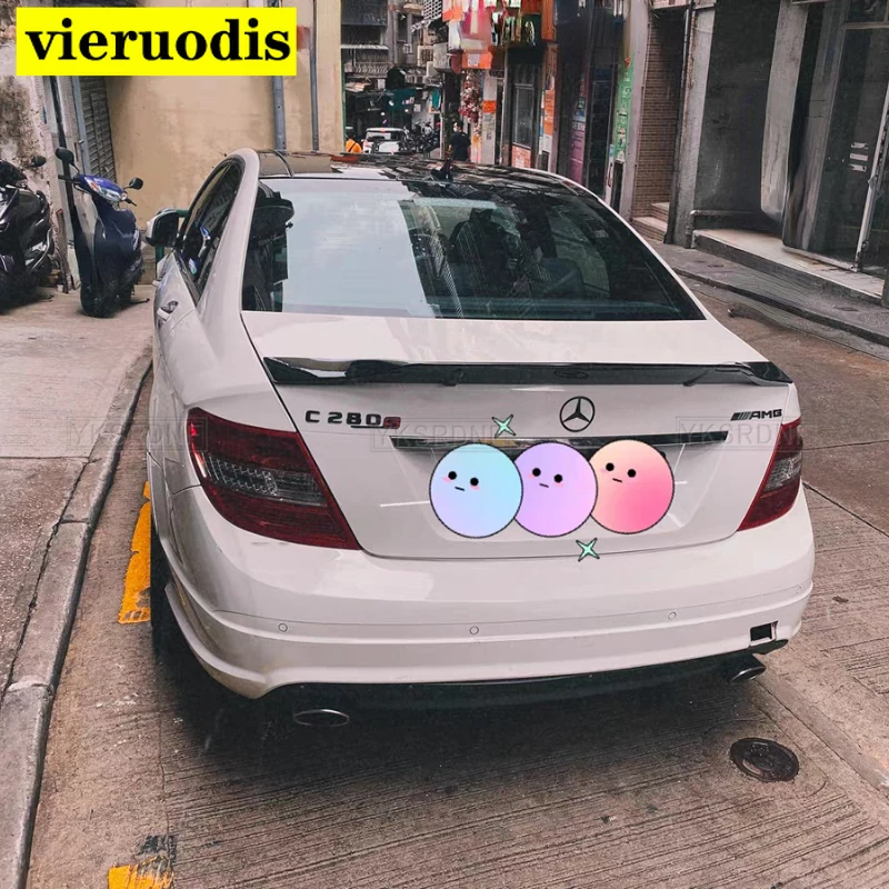 

Новый дизайн спойлера ДЛЯ Mercedes Benz W204 2008 до 2013 C Класс C-класс C180 C200 C220 C63 глянцевый черный спойлер из углеродного волокна ABS