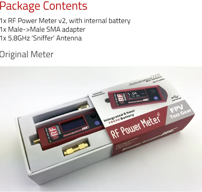 Измеритель мощности DIP sionrc V2 2 1 интегрированный 8-часовый аккумулятор