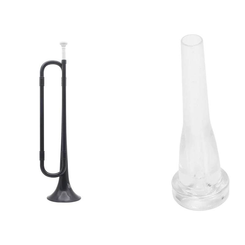 

2 Pcs Trumpet Mouthpiece Accessories, Plastic Black & Abs White