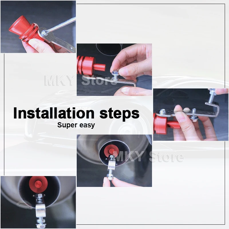 Симулятор свисток выхлопных газов поддельный турбо труба звуковой глушитель