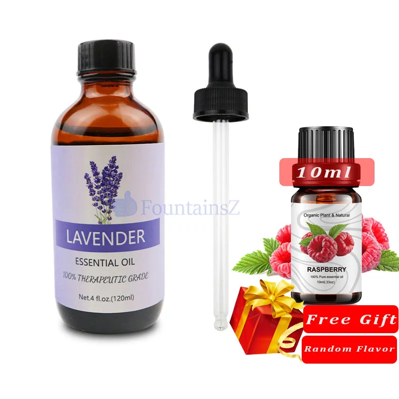 

120ml Lavender Essential Oil for Diffuser Pure Nature Essential Oils Humidifiers Candles Spa Tea Tree Eucalyptus Peppermint Oils