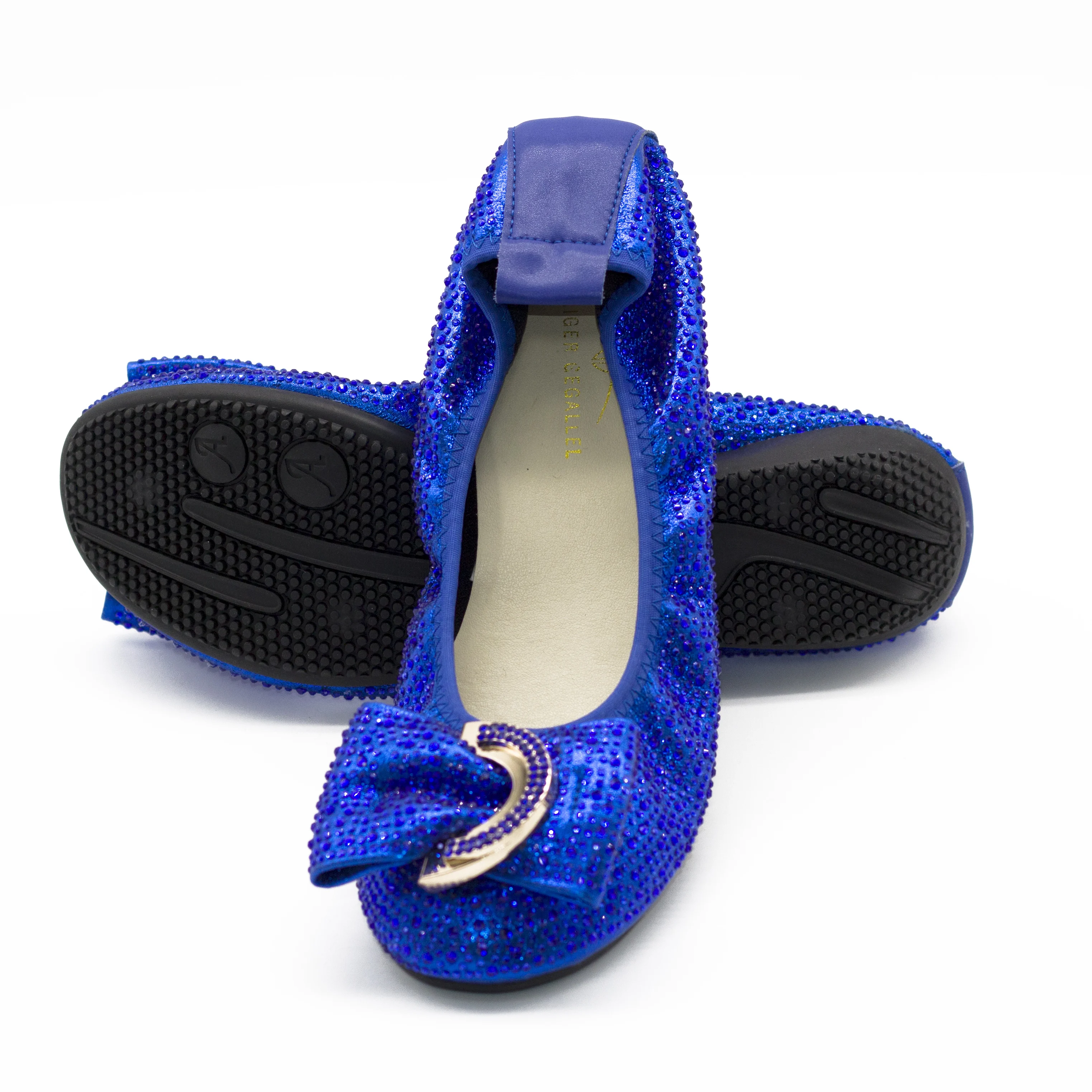 Royal Blue Comfortable Ballet Flats 2022 Plus Size 43 44 45 Wedding Party Dress Flats Dressy Shoes for Lady Women's Comfy Flats