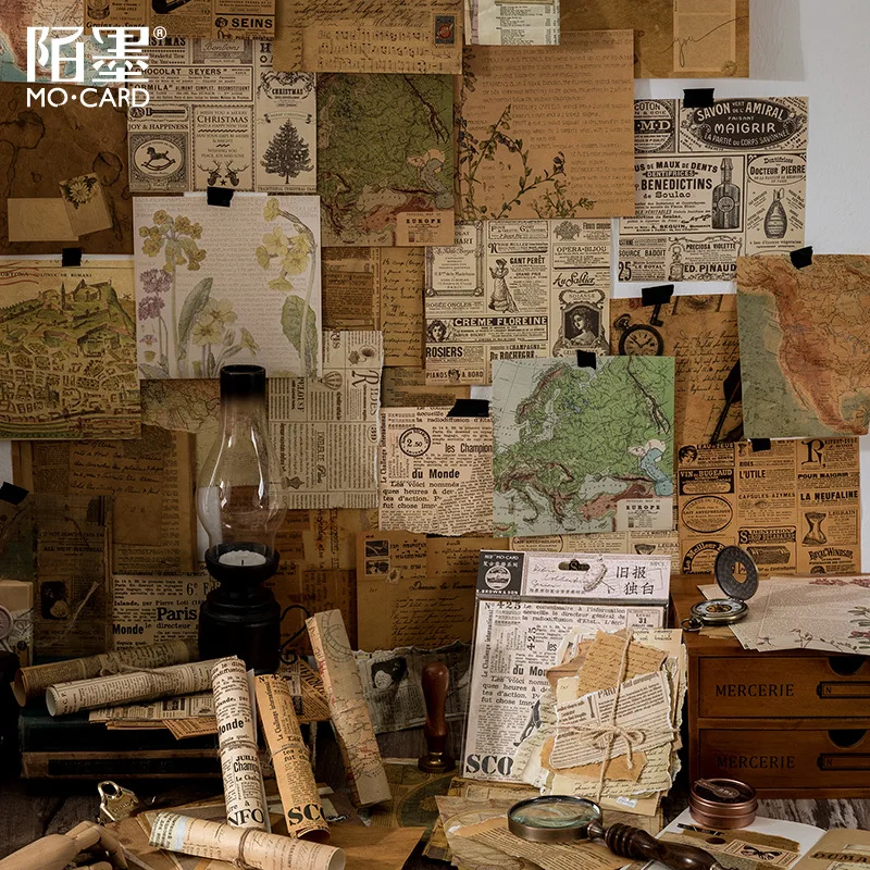

Background Material Paper Retro Collection Series Literary Material Decorative Paper