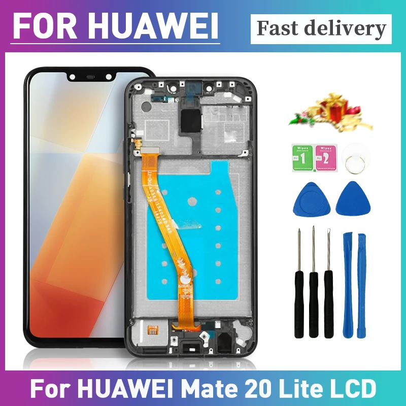 

6.3" LCD for Huawei Mate 20 Lite Display 100% Tested Touch Screen LCD Replacement INE-LX2 SNE-AL00 Digitizer Assembly Part